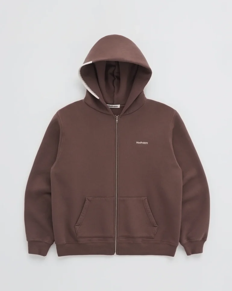Madhappy Classics Midweight Zip Up Hoodie - Image 3